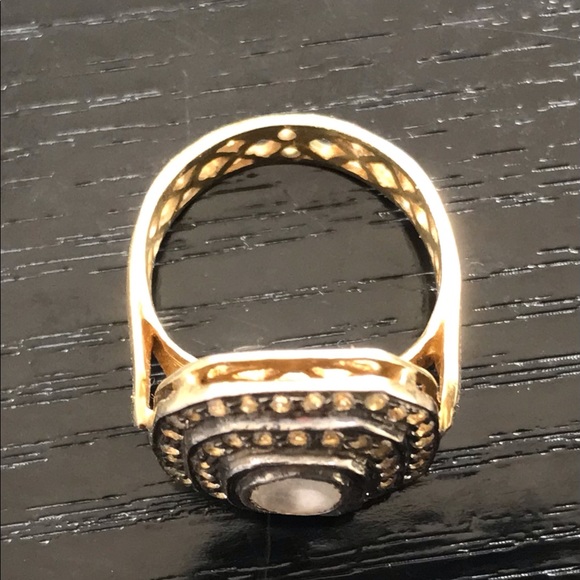 Lisa Robertson Ring Quartz and White Zircon Size 5 - Picture 4 of 7